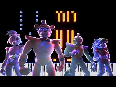 Opening Cutscene (Main Theme, Full Ver.) | Five Nights at Freddy's: Security Breach | Piano Tutorial