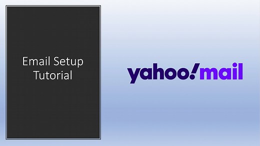 Yahoo! Mail email setup tutorial