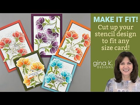 Make It Fit! Cut Up This Stencil Design To Fit Any Size Card!