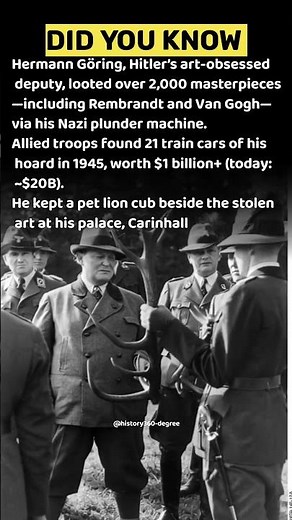 Hermann Göring: Hitler's right-hand man & mastermind behind the brutal Nazi regime.