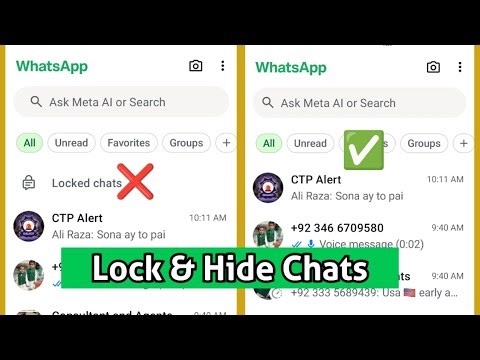 How to Hide & Lock WhatsApp Chats🔒 | Whatsapp Secret Feature
