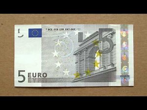 5 Euro Banknote (Five Euro / 2002), Obverse & Reverse