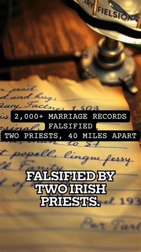 Erin go Bragh on Instagram: "County Mayo and County Galway, Ireland, 1845-1850. Two Catholic priests coordinated systematic marriage record forgery to help poor Irish couples bypass British marriage laws. THE LAW: British marriage law Ireland required couples marry in bride’s home parish. Groom could come from anywhere, but ceremony MUST occur in bride’s parish church. Legal marriage certificate issued only by bride’s home parish priest. THE PROBLEM: Many Irish couples during famine: bride in on