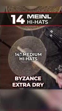 The ULTIMATE Meinl Hi-Hat Comparison! #drums #drummer #cymbals
