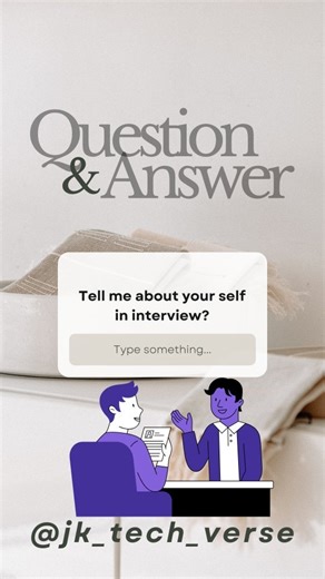 Jagari Karthik on Instagram: "tell me about your self? comment: answer and I will send you the sample answer [Placements ,internships, paid ,free,roadmaps,Software Engineering, Students, Freshers, Btech, Mtech, Medical Coding, Code, Programming, MCA, Bcom, Degree Students, BBA, Hyderabad, Telugu Memes, Hyderabad ,ap tg ,ts , CSE, Computer Science, Data Science, Data Analysis, Cloud Computing, AiML, Tech Creator, Technology, Telugu Creator, Telugu Tech Creator, jk tech verse] #resources#roadmaps#