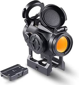 Pinty Pro 1x22mm Red Dot Reflex Sight with Lower 1/3 Co-Witness Mount Red Dot Sight with 8 Brightness Settings Aluminum Construction Compact Tactical Low Profile Parallax Free