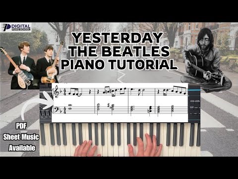Yesterday - Piano Tutorial | The Beatles | Easy Arrangement | PDF Sheet Music