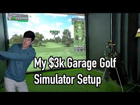 My $3k Budget Garage Golf Simulator Build: Full Tour & Cost Breakdown - GoSports 8x10 Enclosure.