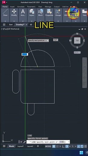 Android Logo in AutoCAD