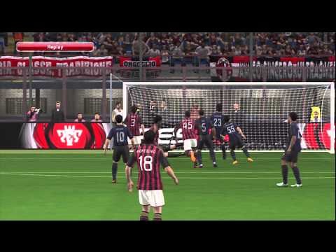 Pro Evolution Soccer 2014 (PES 2014) - AC Milan v Inter Milan gameplay