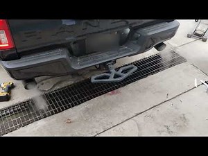 2021 Ford Ranger with freshly installed MBRP Dual Rear Black Exhaust System.