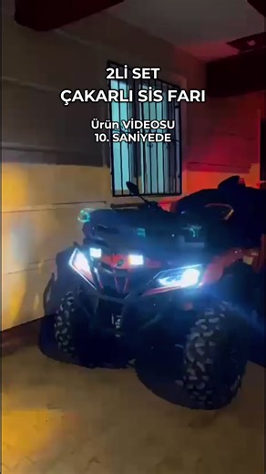 ATV - UTVler için ÇAKARLI SİS FARI #atvmotocross #utv #offroad #çakar #arabavideoları