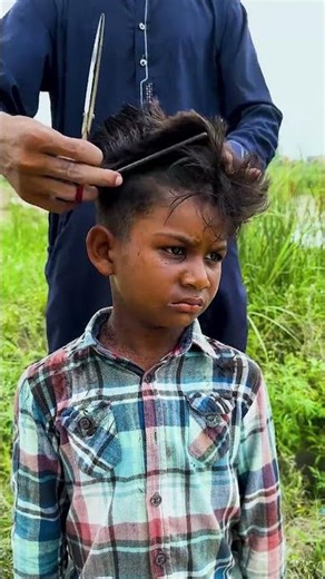 An Angry Boy Got Painful Haircut Transformation
