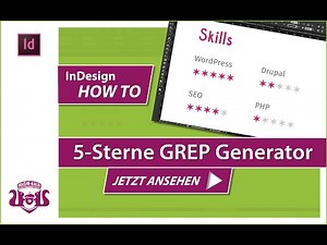 5 Sterne GREP Generator // InDesign HOW TO
