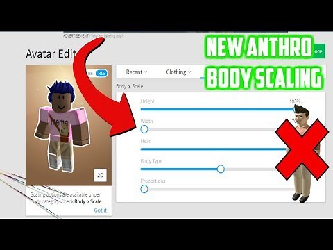 NEW ANTHRO BODY SCALING IN ROBLOX