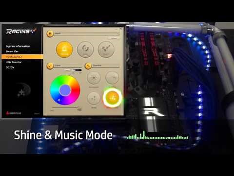 Vivid LED DJ for BIOSTAR Racing Series Gaming Motherboard