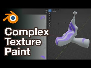 Blender Texture Paint Complex Objects