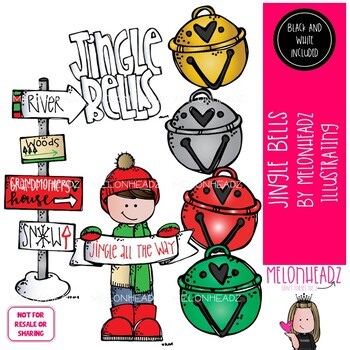 Jingle Bells clip art, Christmas clip art Mini