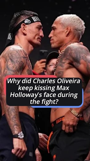 Why did Charles Oliveira keep kissing Max Holloway’s face during the fight? No one realized that Max’s wife’s strange reaction revealed a terrifying secret.#us #usa #celebrity #foryou #fyp #celebrities