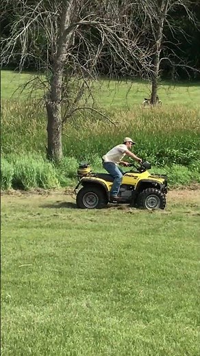 Ripping around on the Honda Foreman 450 Four Wheeler