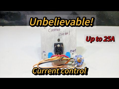 Unbelievable! DIY Simplest & Powerful Current Controller (Up to 25A) 🤯