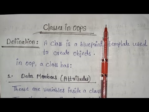 Classes in Object Oriented Programming (OOPs) | C++ Programming