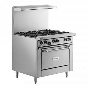 U.S. Range U36-6R Natural Gas 6 Burner 36" Range with Standard Oven - 230,000 BTU