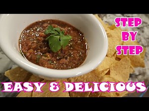THE BEST EASY & DELICIOUS RED SALSA!!!