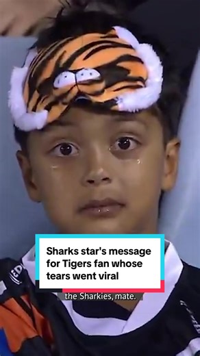The Tigers were touched by Noah Deguara’s viral display of raw emotion at Sunday’s thrashing, and plan to give him the ultimate game-day experience when they return home in the coming weeks. Sharks star Nicho Hynes was also happy to oblige when asked to record a message for the five-year-old footy fan. #weststigers #cronullasharks #nichohynes