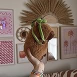 Emoin Capybara Plush Toy with Turtle Bag Pillow 9Inch Cute Capybara Stuffed Animals Soft Brown Capybara Plushie Doll Pillow Decoration Stuffed Capybara Toy Gift for Kids Adults