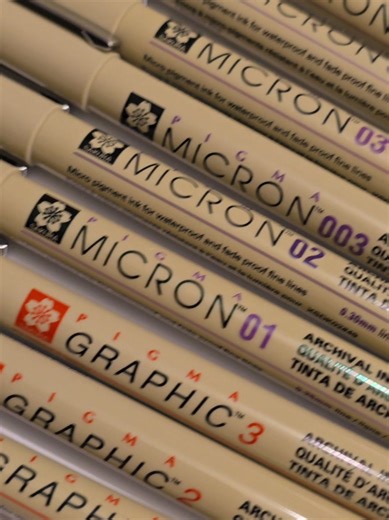 Hey, if you're into drawing or writing, you should check out these Sakura pens. They have a whole range, from fine-tip Microns perfect for detail to versatile brush pens that can handle different line weights. Their graphic pens are also super reliable for bold strokes and consistent ink flow. Seriously, they've got something for every creative need. You'll love the quality and variety they offer. @Sakura of America Shop #sakuraofamerica #artsupplies #pigma #pigmapens