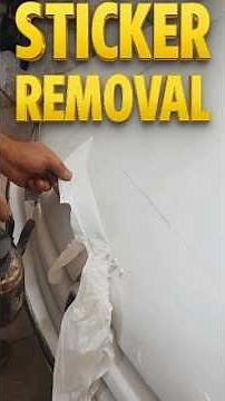 Sticker Removal from Car Hood🚘🧤 | Easy Car Care Hack