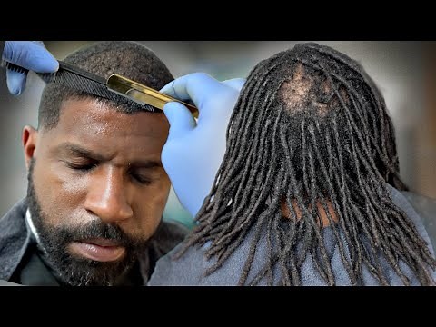 How to cut OFF Locs FIRE TRANSFORMATION | HAIR THINNING BAD | Barber TUTORIAL | GAMECHANGER