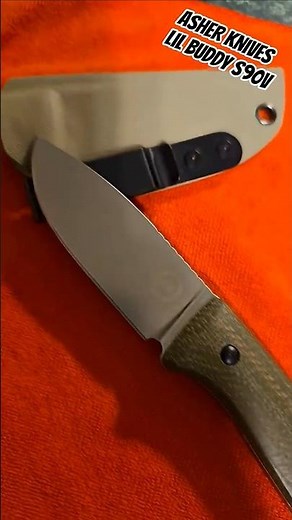 Asher Knives lil Buddy S90V #fixedbladeknife #edc #s90v
