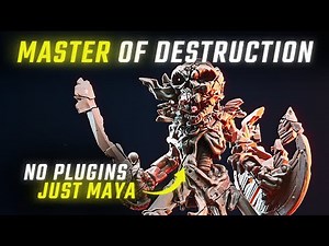 SHATTER and DESTROY Any 3D Object in Maya – Like a VFX Master ⚡