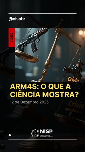 NISP - NOVAS IDEIAS EM SEGURANÇA PÚBLICA on Instagram: "ARM4S: O QUE A CIÊNCIA MOSTRA? Nome do artigo para consultas aos dados e a metodologia: Legal gun ownership and carrying are not associated with homicide rates in Brazil: a Bayesian analysis of state-level longitudinal data. Por Joe Eleuterio-da-Rocha, Frederico Martins de Paula Neto e Steevan Oliveira . . #NISP #brasil #cacs #armasdefogo"