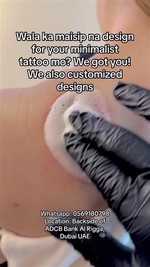 Customized Minimalist Tattoo Designs in Dubai