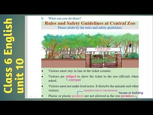 Class 6 English unit 10 with all exercise//Class 6 | English | Unit 10 | Rules and safety guidance
