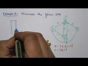Mind Luster - Learn Minimization of DFA Example 1 Theory of Computation State Reduction of DFA DFA