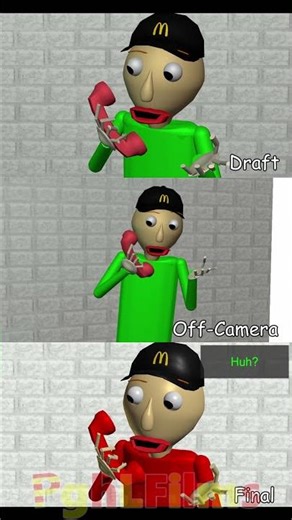 Baldi McDonalds Behind the Scenes!! #baldi #pghlfilms #memes #animation #roblox