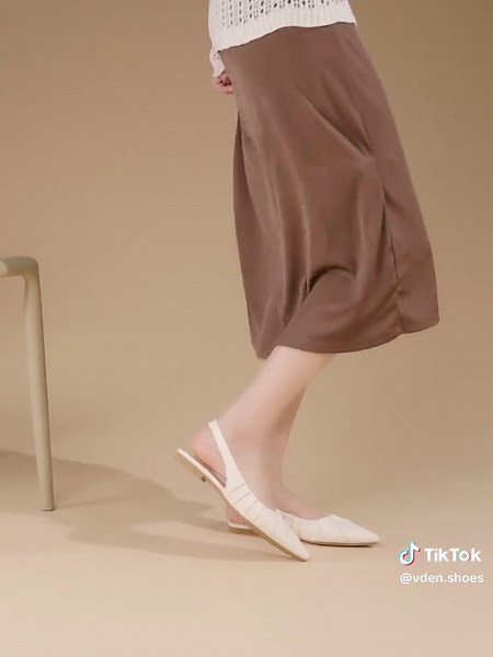 Korean Fashion Flat Slingback Shoes for Women
