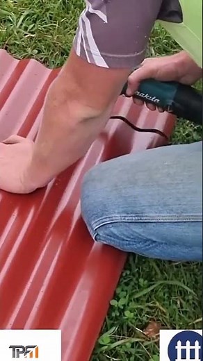 Cutting Colorbond Steel with Nibbler #shorts #fence