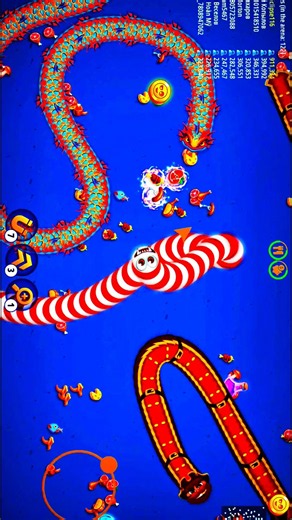 Giant Worm Hunt! 🐍 Destroying Every Huge Snake in Worms Zone.io 🔥