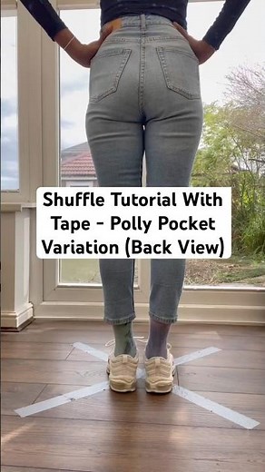 Beginner #shuffletutorial - #pollypocket with a reverse polly pocket (back view) 😎 #shuffledance