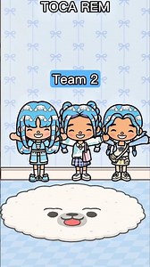 Team 1 vs Team 2? Comment your favourite Team 👇🏻🩵#tocaboca #tocalifeworld #tocalife #shorts
