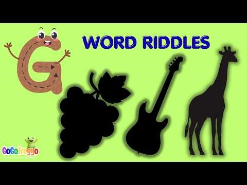 Guess the G Words | Alphabet Riddles for Kids #kidslearning #preschoollearning #toddlerlearning
