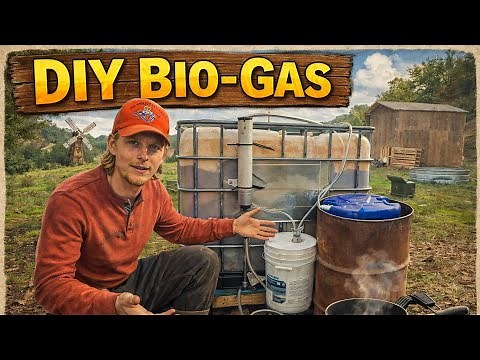 How to Make a Low-Cost Bio Digester with an IBC tote , Easy DIY Biogas