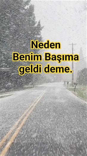 Neden benim başıma geldi deme.