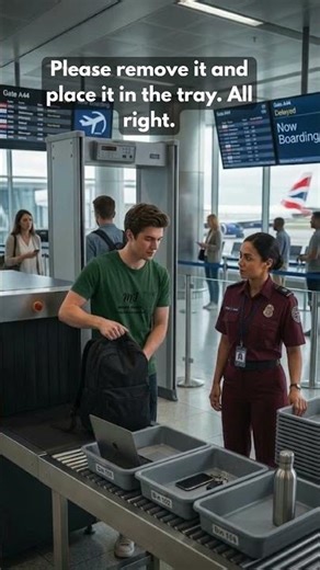 Speak English at Airport ✈️ | Security Check Dialogue #englishconversation #learnenglish