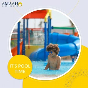 Let your kids enjoy their last days of summer in our new kiddy pool in the new extension. #SmashSportingClub #NewExtension | Smash Sporting Club